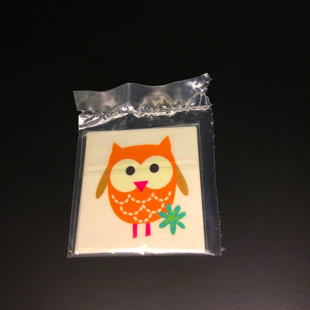 Fake owl tattoos